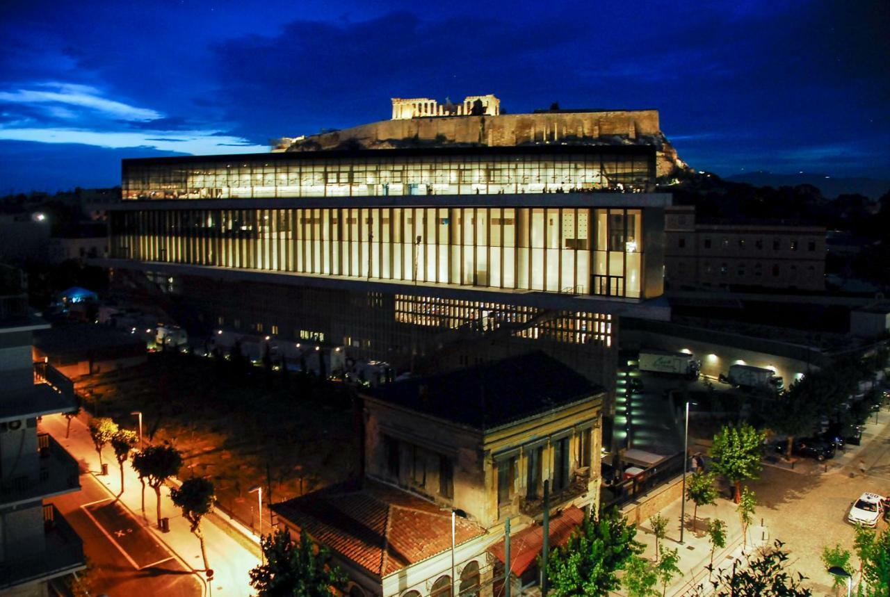 Acropolis Amazing Balcony View 3 Minutes Walking To The Museum Lägenhet Aten Exteriör bild